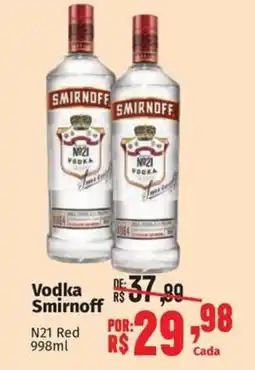 Supermercados Mateus Vodka Smirnoff N21 Red oferta