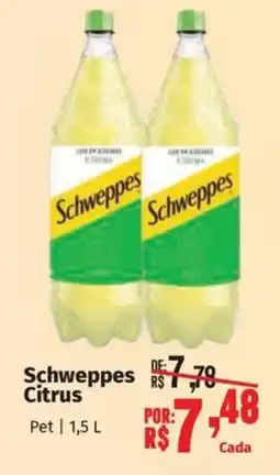 Supermercados Mateus Schweppes Citrus oferta