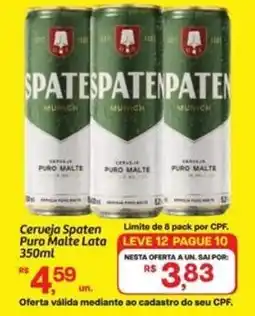 Fort Atacadista Cerveja Spaten Puro Malte Lata oferta