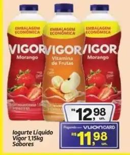 Fort Atacadista logurte Líquido Vigor Sabores oferta