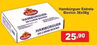 Calvo Atacadista Hamburguer Estrela Bovino 36x56g oferta