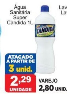 Calvo Atacadista Agua Sanitaria Super Candida 1L oferta
