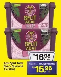 Fort Atacadista Açaí Split Todo Dia c/ Guaraná oferta