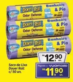 Fort Atacadista Saco de Lixo Dover Roll c/50 un. oferta