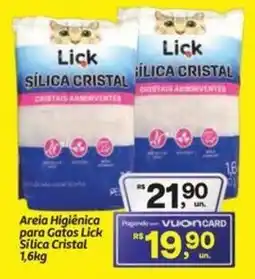 Fort Atacadista Areia Higiênica para Gatos Lick Silica Cristal oferta