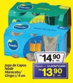 Fort Atacadista Jogo de Copos Nadir Maracatu/ Ginga c/6 un. oferta