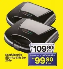 Fort Atacadista Sanduicheira Elétrica Chic Lar 220w oferta