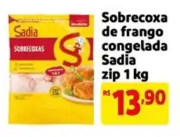 Mercado Extra Sobrecoxa de frango congelada Sadia zip oferta