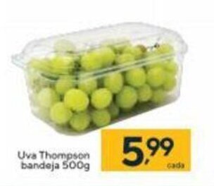 Coop Uva Thompson Bandeja 500g oferta