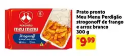 Mercado Extra Prato pronto Meu Menu Perdigão strogonoff de frango e arroz branco oferta