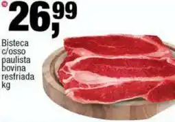 Frangolândia Bisteca c/osso paulista bovina resfriada oferta