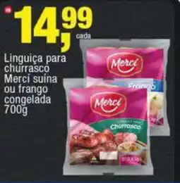 Frangolândia Linguiça para churrasco Merci suína ou frango congelada oferta