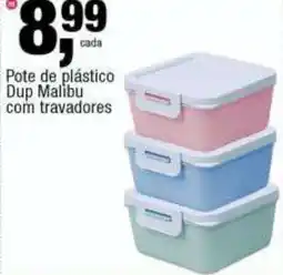 Frangolândia Pote de plástico Dup Malibu com travadores oferta