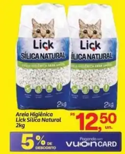 Fort Atacadista Areia Higiênica Lick Sílica Natural oferta