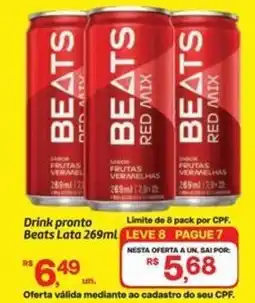 Fort Atacadista Drink pronto Beats lata oferta