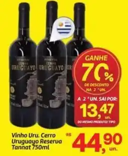 Fort Atacadista Vinho Uru. Cerro Uruguayo Reserva Tannat oferta