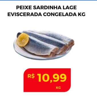 Atacadão Centro Sul Peixe Sardinha Lage Eviscerada cong 1kg oferta
