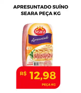 Atacadão Centro Sul Apresuntado Suino Seara peca 1kg oferta
