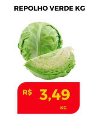 Atacadão Centro Sul Repolho Verde 1kg oferta