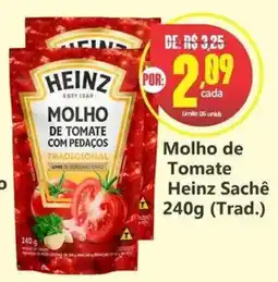Big Supermercados Molho de Tomate Heinz Sachê (Trad.) oferta