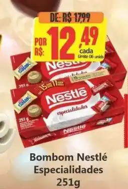 Big Supermercados Bombom Nestlé Especialidades oferta