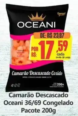 Big Supermercados Camarão Descascado Oceani 36/69 Congelado Pacote oferta