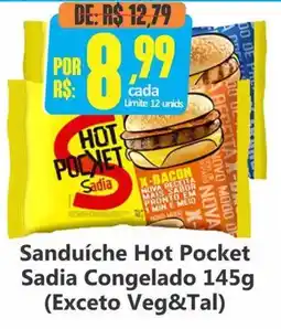 Big Supermercados Sanduíche Hot Pocket Sadia Congelado oferta