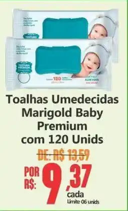 Big Supermercados Toalhas Umedecidas Marigold Baby Premium com 120 Unids oferta