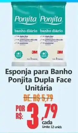 Big Supermercados Esponja para Banho Ponjita Dupla Face Unitária oferta