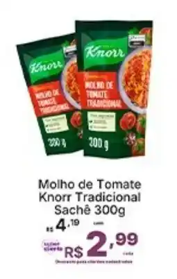 Super Lagoa Molho de Tomate Knorr Tradicional Sachê oferta