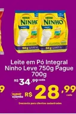 Super Lagoa Leite em Pó Integral Ninho oferta