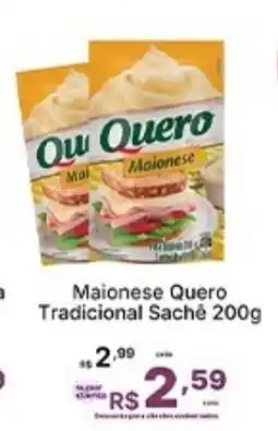Super Lagoa Maionese Quero Tradicional Sachê oferta