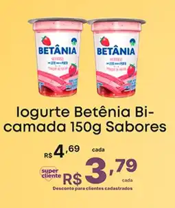 Super Lagoa logurte Betênia Bi-camada Sabores oferta