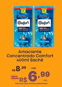 Super Lagoa Amaciante Concentrado Comfort Sachê oferta