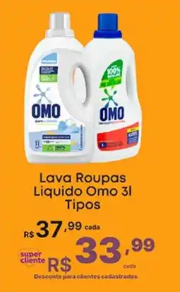 Super Lagoa Lava Roupas Liquido Omo Tipos oferta