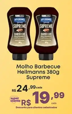 Super Lagoa Molho Barbecue Hellmanns Supreme oferta
