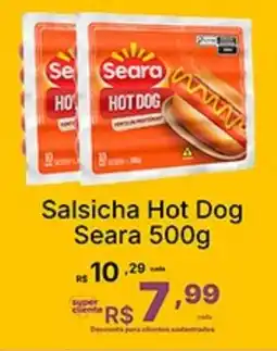 Super Lagoa Salsicha Hot Dog Seara oferta