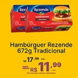 Super Lagoa Hambúrguer Rezende Tradicional oferta