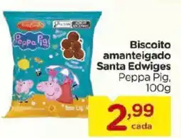 Carrefour Biscoito amanteigado Santa Edwiges Peppa Pig, oferta