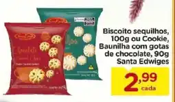Carrefour Biscoito sequilhos, ou Cookie, Baunilha com gotas de chocolate, Santa Edwiges oferta