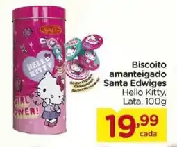 Carrefour Biscoito amanteigado Santa Edwiges Hello Kitty, Lata, oferta