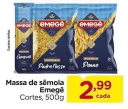 Carrefour Massa de sêmola Emegê Cortes, oferta