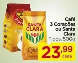 Carrefour Café 3 Corações ou Santa Clara oferta