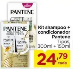 Carrefour Kit shampoo + condicionador Pantene Tipos, oferta
