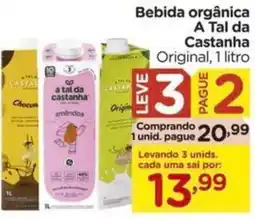 Carrefour Bebida orgânica A Tal da Castanha Original, oferta