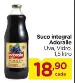 Carrefour Suco integral Adoralle Uva, Vidro, oferta