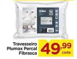 Carrefour Travesseiro Plumax Percal Fibrasca oferta