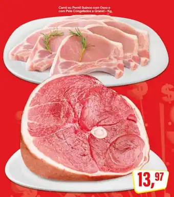 Carré ou Pernil Suínos com Osso e com Pele Congelados a Granel Kg