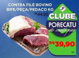 Supermercado Porecatu Contra filé bovino bife/peça/pedaço oferta