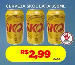 Supermercado Porecatu Cerveja skol lata oferta